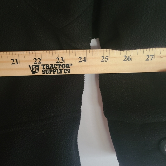 Roaman’s Plus Size 24 Black Fleece Lined Coat Button Down - Picture 8 of 11